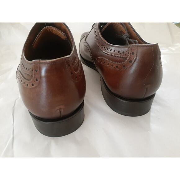 Ezra Paul Lace Up Dress Shoe Made In Spain Brown Size 10 EU44 main image 8